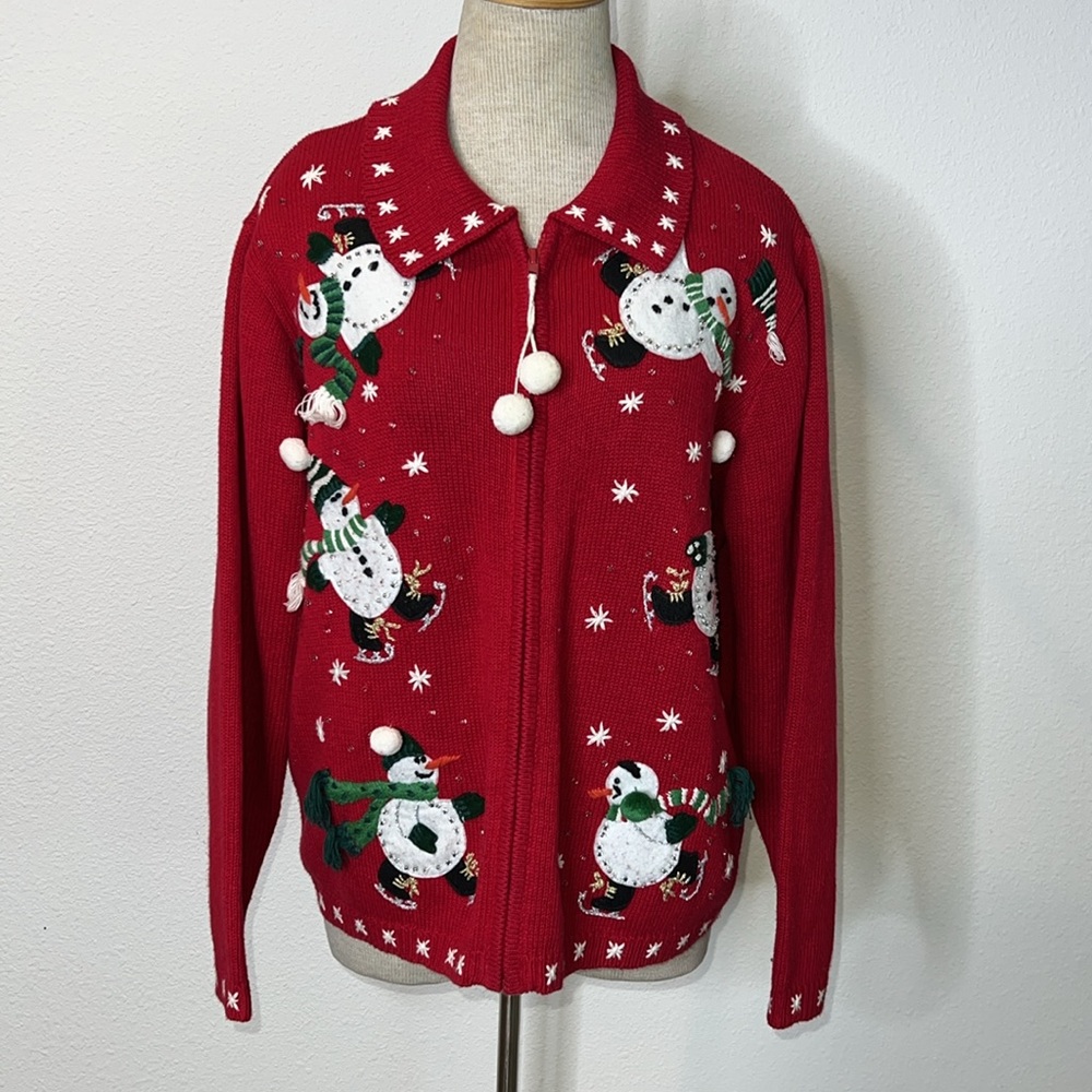 Heirloom Collectibles Christmas Cardigan Sweater